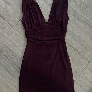 Windsor Deep Purple Backless Dress